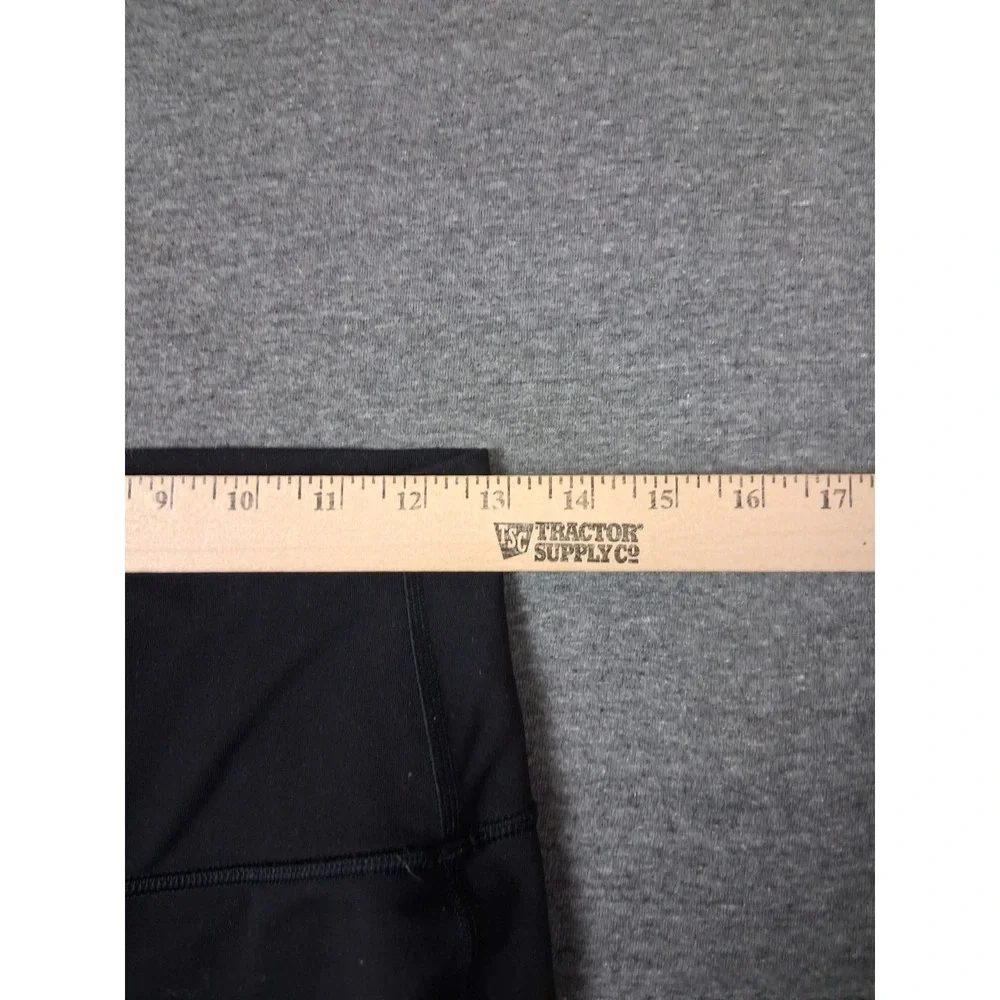 Lululemon Womens Pants 8 Black Wunder Under Cross Cross Mesh Active Preppy Yoga
